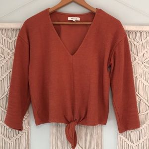 Madewell Tie-Front Crop Size Small